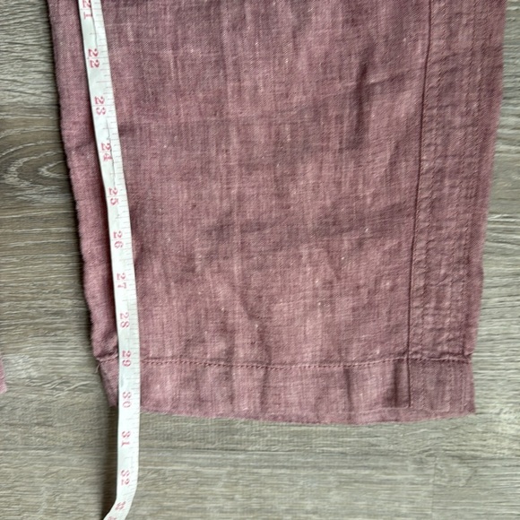 NEW ATHLETA Cabo Pink Linen Drawstring  Pants 2 - Picture 8 of 12